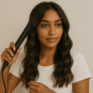 Flat Iron Curl Technique
