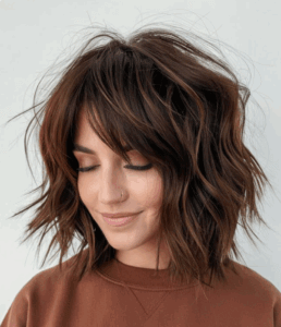 short, wolf cut