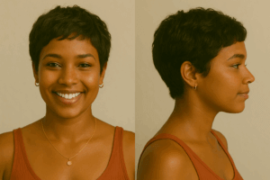 Pixie Cut from Both Sides