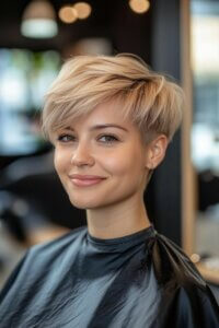 Pixie Cut with Side Bangs