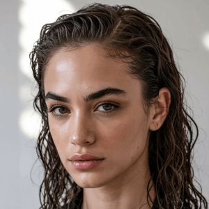 wet hair look