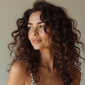 wavy, textured hair